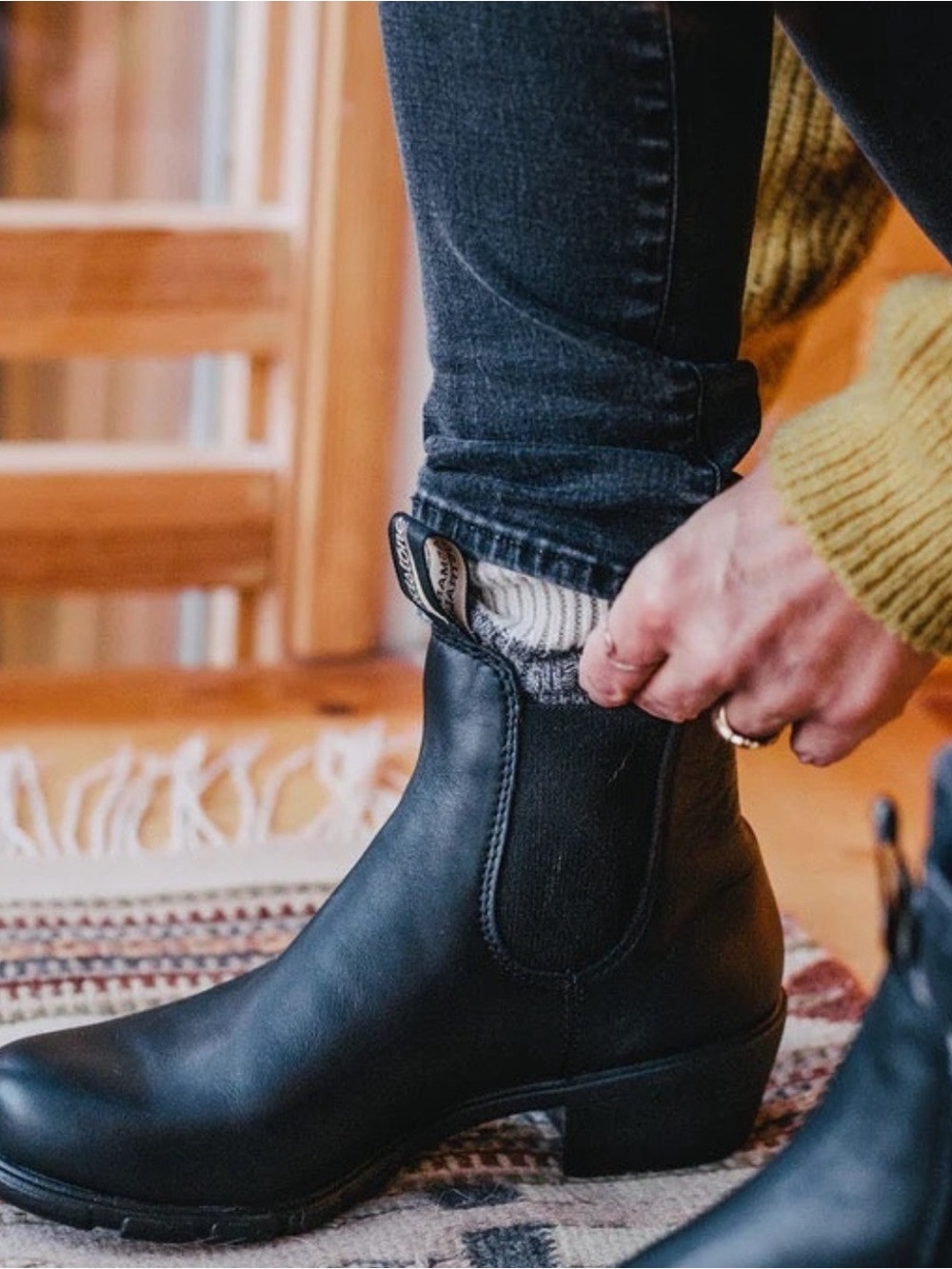 Blundstone 1671 heel chelsea boots